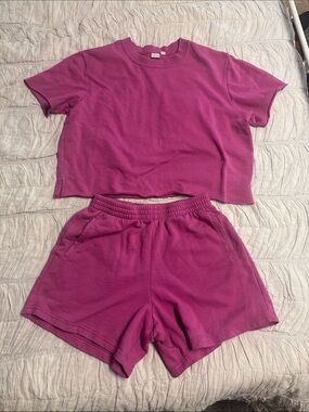 EUC Gap French terry matching short set